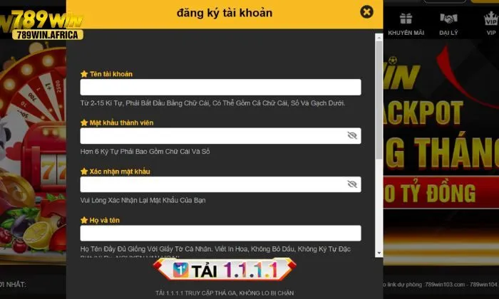 điều khoản sử dụng Điều khoản đăng ký tài khoản 789win chi tiết